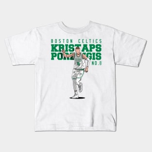 Kristaps Porziņģis Comic Style Kids T-Shirt